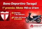 Bono Deportivo Taragüí: sorteo con importantes premios y una moto 0 km como primer premio