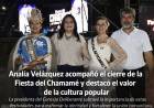 Analía Velázquez acompañó el cierre de la Fiesta del Chamamé y destacó el valor de la cultura popular