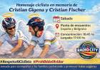 Homenaje ciclista en memoria de Cristian Gigena y Cristian Fischer