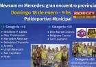 Newcom en Mercedes: gran encuentro provincial este domingo en el Polideportivo Municipal