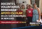 Docentes voluntarios se suman a las clases de apoyo en los SUM municipales de Mercedes