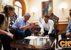 MERCEDES: Valdés recibió a Cemborain en Casa de Gobierno y analizaron obras y necesidades de la ciudad