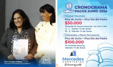 Comienza el Pago del Plus a los trabajadores Municipales de Mercedes 