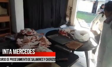 Dr: Braulio Silvero  “ El curso de hoy es para aprender a realizar embutidos “  