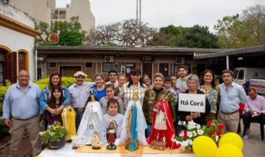 Los patronos de los parajes rurales estuvieron en Mercedes para acompañar la fiesta 