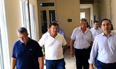 El Gobernador junto a Cemborain y Bulman visitaron obras en Mercedes