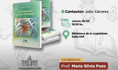 Julio Cáceres presenta "Del Silencio y los Caminos"