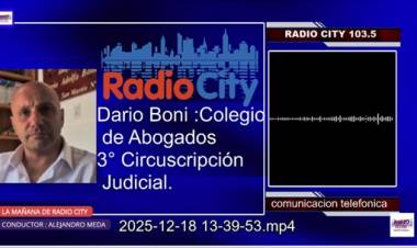 Darío Boni cuestionó la eliminación del cobro de matrículas y defendió el rol de los Colegios de Abogados