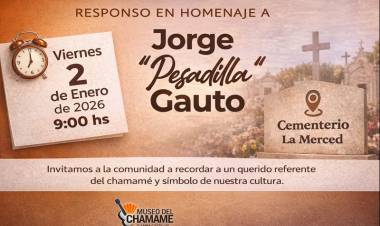 Mercedes : Responso en homenaje a Jorge “Pesadilla” Gauto