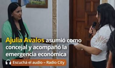 Mercedes : Ajulia Avalos asumió como concejal y acompañó la emergencia económica