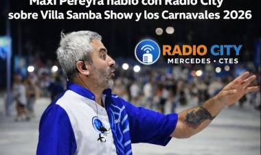 Maxi Pereyra habló con Radio City y dio definiciones clave sobre Villa Samba Show y los Carnavales 2026