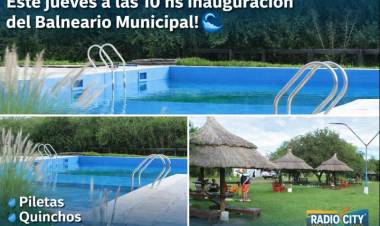 Este jueves inauguran el Balneario Municipal de Mercedes