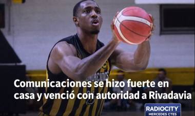Comunicaciones se hizo fuerte en casa y venció con autoridad a Rivadavia