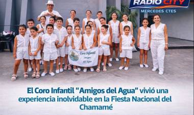 El Coro Infantil “Amigos del Agua” vivió una experiencia inolvidable en la Fiesta Nacional del Chamamé