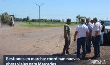 Mercedes : Municipio y Vialidad Provincial avanzan en proyectos de infraestructura