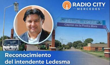 Reconocimiento del intendente de Felipe Yofre por el trabajo conjunto en la Ruta Nacional