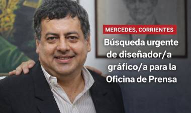 Mercedes : Búsqueda urgente de diseñador/a gráfico/a para la Oficina de Prensa