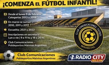 Mercedes : Comienza el Fútbol Infantil en el Club Comunicaciones