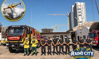 Mercedes: la ciudad que alberga un avión hidrante clave en el combate contra los incendios en Corrientes