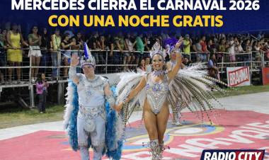 Una despedida a pura fiesta: Mercedes cierra el Carnaval 2026 con una noche gratis