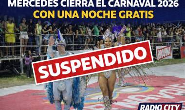 Mercedes suspende la noche gratis del Carnaval 2026 por pronóstico de lluvias