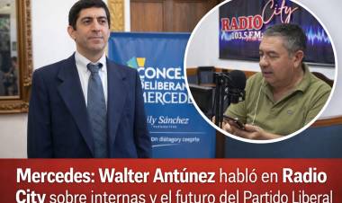 Mercedes : Walter Antúnez habló en Radio City sobre internas y el futuro del Partido Liberal