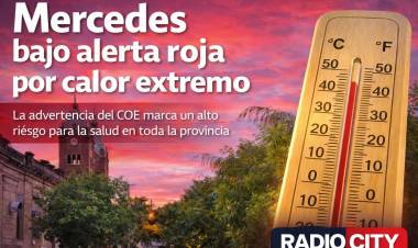 Mercedes: Corrientes bajo alerta roja por calor extremo