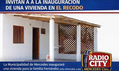 Política habitacional en Mercedes: entregan una vivienda en barrio Recodo