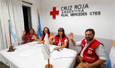 Mercedes: este viernes se realizará la toma de juramento de Cruz Roja en la plaza central