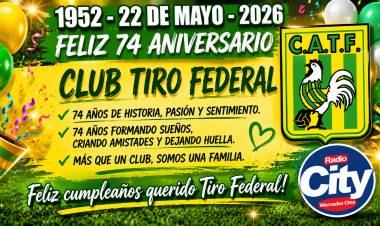 Mercedes: Tiro Federal celebra 74 años de historia, pasión y sentido de pertenencia
