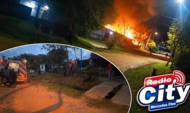 Mercedes: una víctima fatal tras el incendio de una vivienda en el barrio Itatí