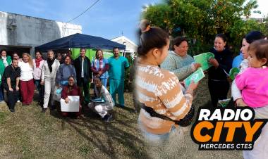 Mercedes: realizaron un operativo sanitario integral en el barrio Pompeya