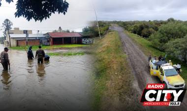 Comisaría Primera de Mercedes refuerza la asistencia a familias afectadas por las inundaciones en Perugorría