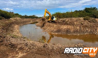 Mercedes: la Provincia supervisó los trabajos de limpieza y prevención en el Arroyo Gómez