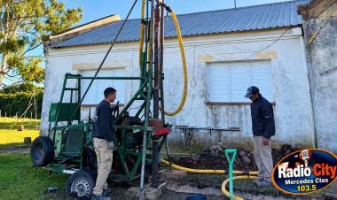 Mercedes: Una perforación de 120 metros lleva agua a una escuela rural del paraje Tororatay