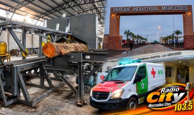 Mercedes: Una sierra mecánica le amputó la mano a un joven trabajador en el Parque Industrial