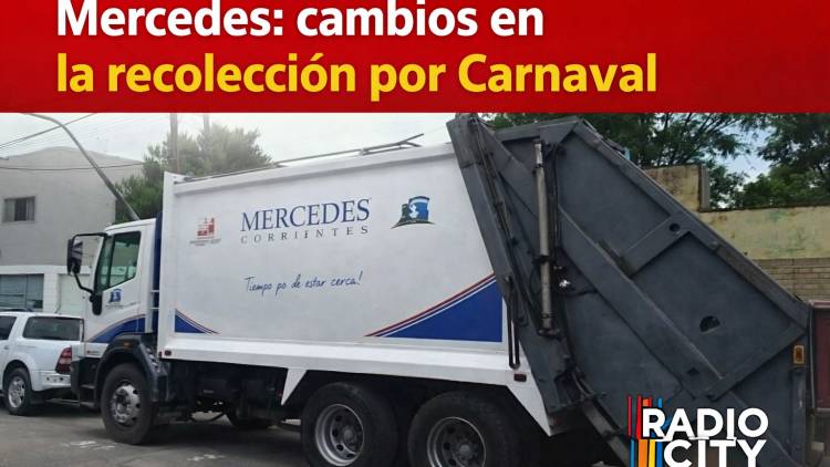 Feriado de Carnaval en Mercedes: así funcionará la recolección de residuos