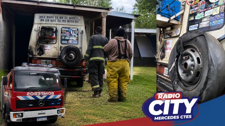 Mercedes: investigan un incendio intencional en un vehículo