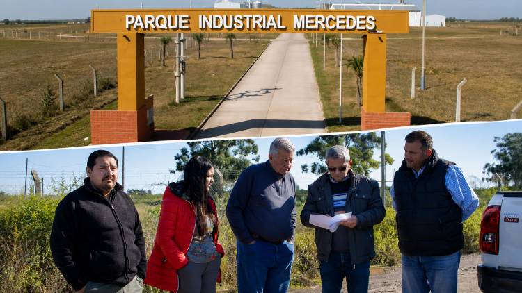 Mercedes: avanza la instalación de la planta hormigonera municipal en el Parque Industrial