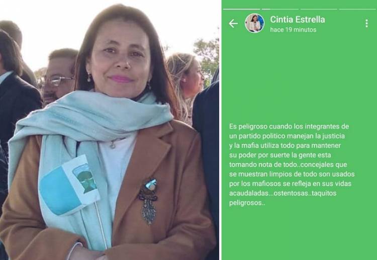 Cintia E. Aguirre “Peligroso cuando los integrantes de un partido político manejan la justicia”