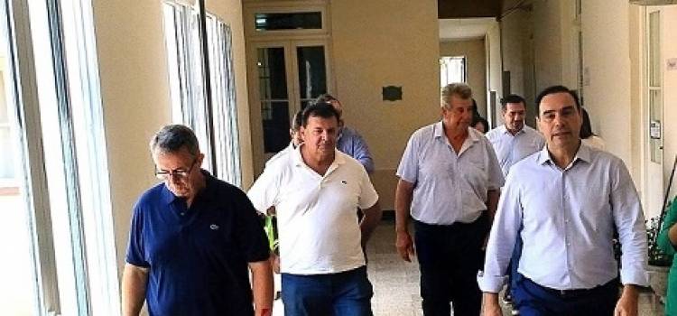 El Gobernador junto a Cemborain y Bulman visitaron obras en Mercedes