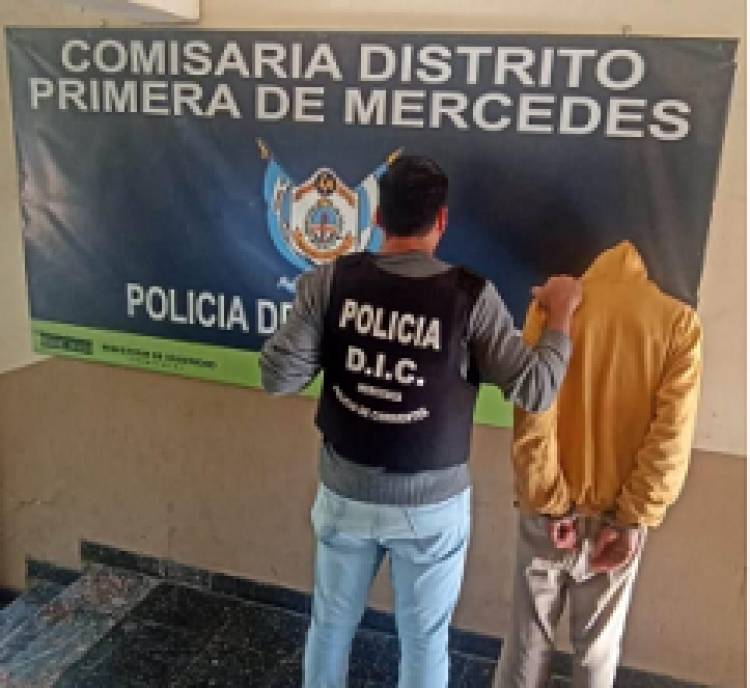 Mercedes: Detienen a un hombre tras allanamiento por un hecho delictivo