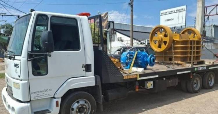 Por orden judicial trasladan a Mercedes  la trituradora secuestrada 