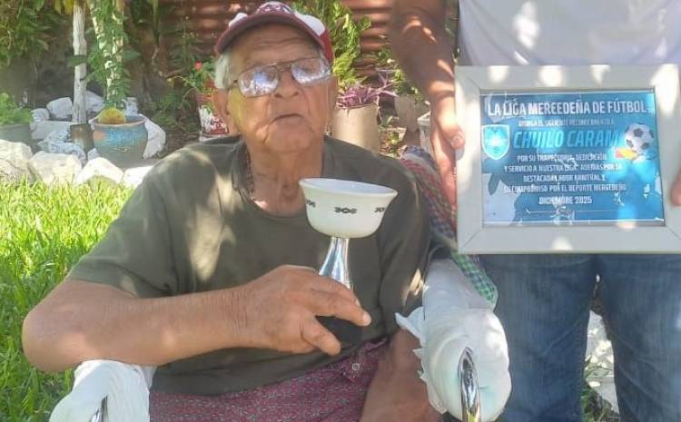 La Liga Mercedeña de Fútbol realizó un merecido homenaje a Rodolfo “Chuilo” Caram
