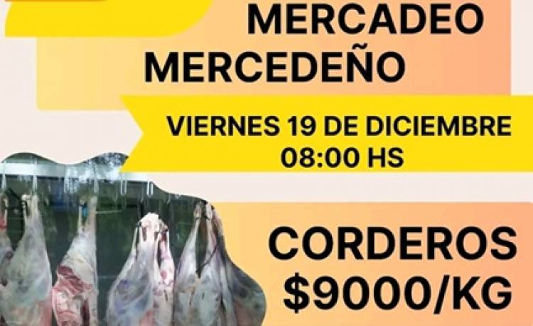 Mercedes: este viernes se realizará el Mercadeo Mercedeño en el Parque Mitre