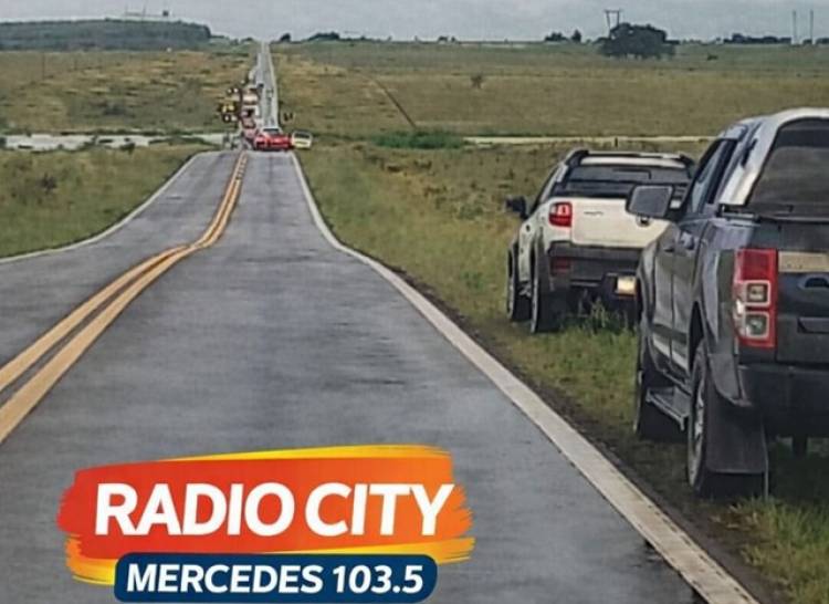 Corte total en la Ruta 123 por el desborde del arroyo Sarandí en Mercedes