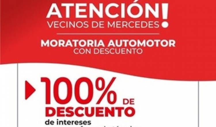 Patente automotor: En Mercedes extienden el plazo de la moratoria hasta el 30 de enero