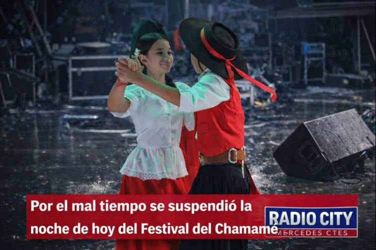 Suspensión por mal tiempo: no hay festival del Chamamé esta noche en Mercedes
