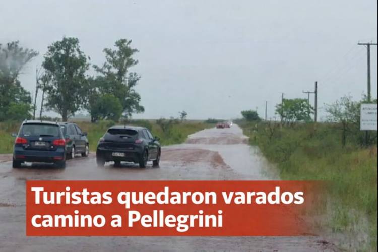 Temporal dejó turistas varados en uno de los accesos a Iberá