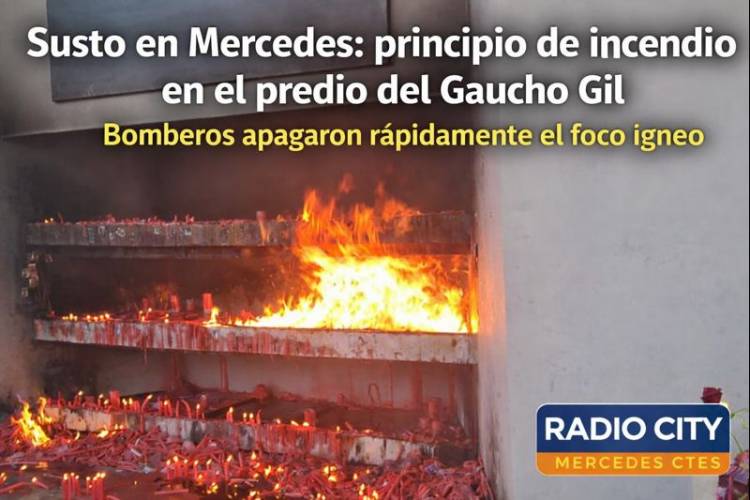 Mercedes: principio de incendio en el predio del Gaucho Gil